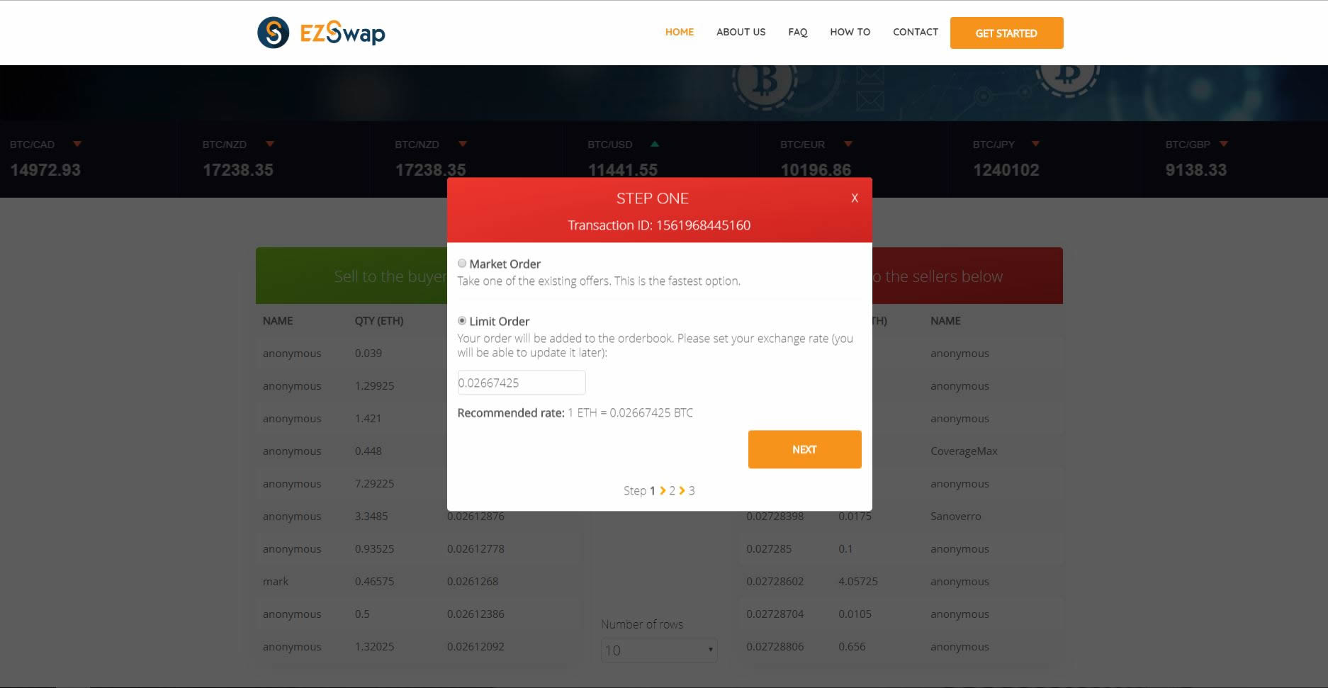 Market order or Limit order selection